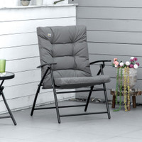 Folding Chair 25.5" x 25.5" x 37" Gray
