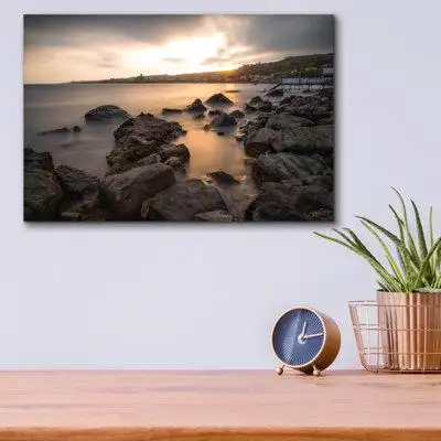 Dovecove Dovecove ''Golden Sunset'' By Giuseppe Torre, Acrylic Glass Wall Art