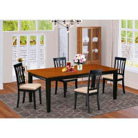 Red Barrel Studio Loraine Extendable Solid Wood Dining Set