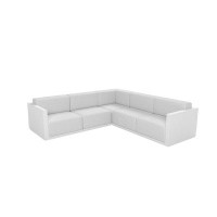 Vondom Gatsby 114" Wide 5-Seat Outdoor Reversible Patio Sectional with Cushions