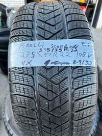 275/40/22 315/35/22 4 Pneus Staggered HIVER Pirelli RUNFLAT COMME NEUF