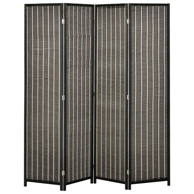 Privacy Screen 70.75'' x 70.75'' x 0.75'' Black, Brown, White in Other - Image 2