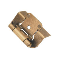 Hickory Hardware Hinge Semi-Concealed 1/2 Inch Overlay Face Frame Full Wrap Self-Close (50 Pack)