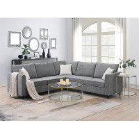 Latitude Run® 91*91" Modern Upholstered Living Room Sectional Sofa