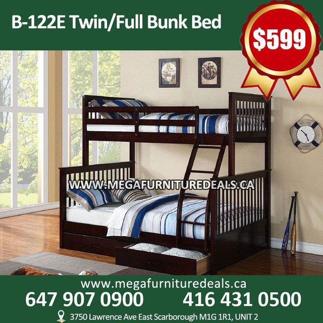 Kids Bedroom Set, Bunk Bed, Single Bunk Bed, Double Bunk Bed, Metal Bunk Bed, Kids Bed Starting in Beds & Mattresses in Oshawa / Durham Region - Image 4