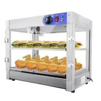 Hot Food Display Case - two tier - pizza - chicken - hot food display - free shipping