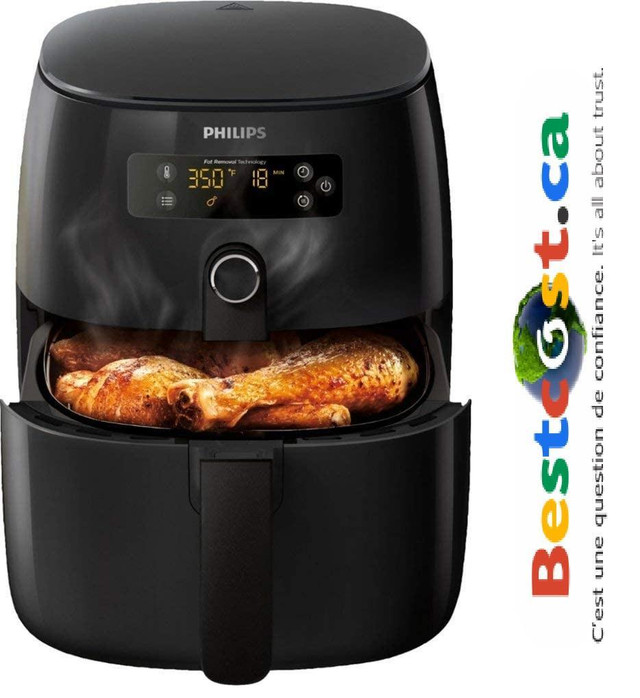 Philips Premium Twin Turbostar Airfryer 4.1L 1.8LBS 1425W HD9741/96R - WE SHIP EVERYHWHERE IN CANADA ! - BESTCOST.CA in Microwaves & Cookers