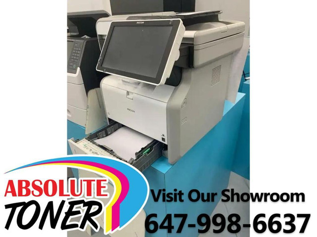 NEW Repo Ricoh MP 402 Monochrome  Multifunction Laser Printer Scanner Office Copier Fax scan Email w/ Color Touchscreen in Printers, Scanners & Fax in City of Toronto - Image 4