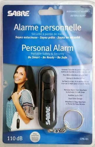 SABRE 110dB PERSONAL SAFETY ALARM - GET LOTS OF ATTENTION IN AN EMERGENCY SITUATION FAST!!! in Fishing, Camping & Outdoors