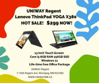 UNIWAY REGENT LENOVO X380 YOGA 2 IN 1 OLED SCREEN i5-8TH 8GB RAM 256G SSD HOT SALE