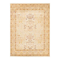 Isabelline Mogul, One-Of-A-Kind Hand-Knotted Area Rug  - Ivory, 8' 1" X 10' 8"