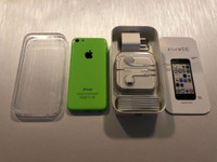 Bell or Virgin Apple iPhone 5C 16GB Green - 10/10 NEW - Guaranteed Activation + No Blacklist