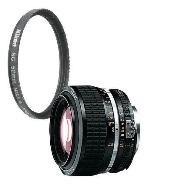 Nikon 50mm f1.2 (52mm) lens (AIS, manual focus) +Nikon NC Filter- ( 1435 ) Includes Filter in Cameras & Camcorders