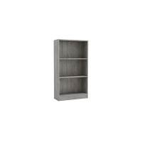 Ebern Designs Myleene 5 Shelf Bookcase In Modern Grey