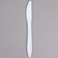 Choice Medium Weight White Plastic Knife - 1000/Case *RESTAURANT EQUIPMENT PARTS SMALLWARES HOODS & MORE*