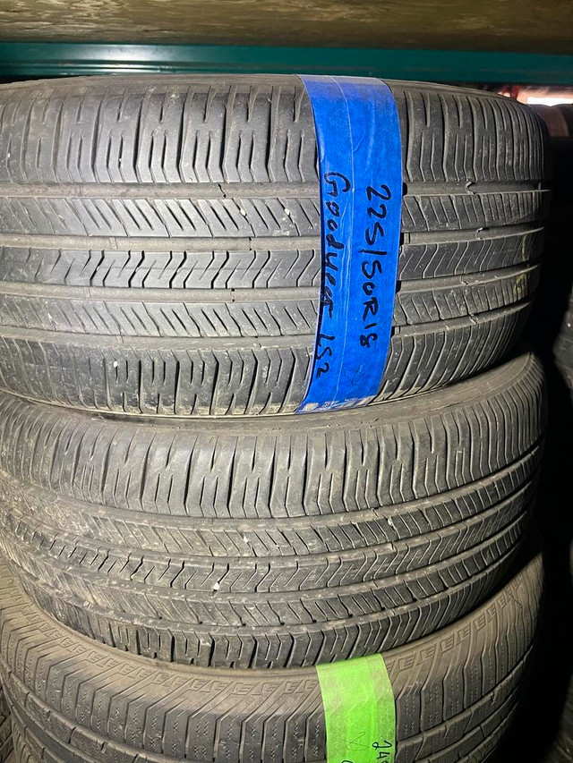 USED PAIR 225/50R18 GOODYEAR EAGLE AS 95% TREAD @YORKREGIONTIRE in Tires & Rims in Ontario