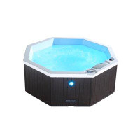 Made in Canada - Canadian Spa Co Canadian Spa Co Muskoka 5 - Person 14 - Jet Acrylic Round Plug and Play Hot Tub with Oz