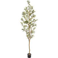 Charlton Home 77" Artificial Olive Tree in Planter