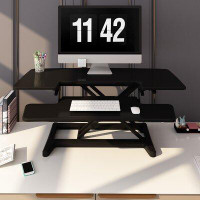 FlexiSpot 42" Home Office Standing Desk Converter MDF Desktop
