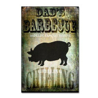 August Grove 'Dad's BBQ' Textual Art on Wrapped Canvas