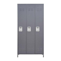 surfree 3 Door 66"H Ltimate Metal Storage Locker Cabinet 2-Tier Spacious And Secure Storage Solution