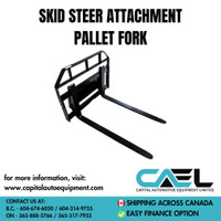 Easy Financing option! Brand New 48” skid steer pallet fork attachment