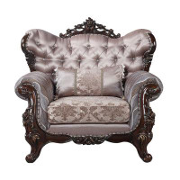 A&J Homes Studio Benbek Upholstered Chair Antique Oak