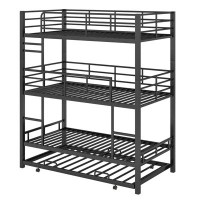 Isabelle & Max™ Metal Twin Size Triple Bunk Bed With Trundle