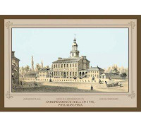 Buyenlarge 'Independence Hall in 1776, Philadelphia' by Thompson Westcott Framed Painting Print