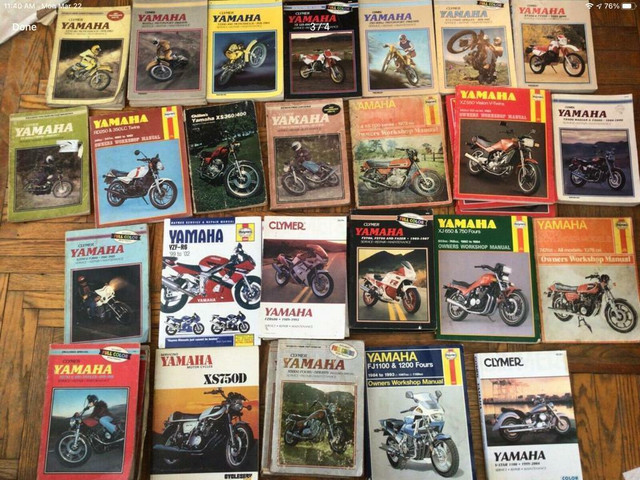 Manuals Honda Yamaha Suzuki Kawasaki Clymer Haynes New Used in Motorcycle Parts & Accessories in Manitoba - Image 4