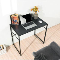 HOSSEJOY 39.4" inch Computer Desk Modern Writing Desk,Black