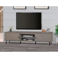 Ebern Designs 71"W Media Console And TV Stand In Walnut Wood Finish