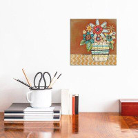 East Urban Home Mrs. Petals - Wrapped Canvas Print