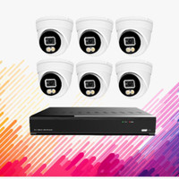 Promotion! Aibase Color AI 8CH NVR WITH 5MP Face and License plate detection  FULL COLOR IP Camera Kit (KIT-NV3108-5M-AI