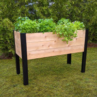 Arlmont & Co. Nasere Wood Elevated Planter