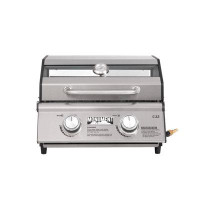Monument Grills Monument Grills, Clearview 2 - Burner Portable Stainless Liquid Propane 15000 BTU Gas Grill