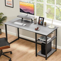 Ebern Designs Ebern Designs Computer Desk With Monitor Stand,47 Inch Home Office Desk With Reversible Storage Shelves,Mo