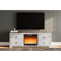 Signature Design by Ashley Willowton TV Stand With Electric Fireplace