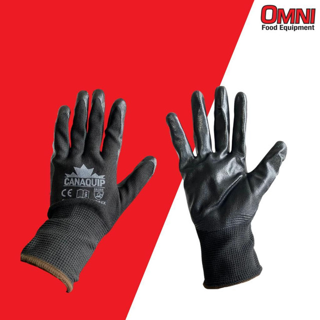 BRAND NEW - WORK GLOVES - COTTON GLOVES, COTTON LATEX COATED GLOVES, COW SPLIT LEATHER GLOVES,  NITRILE COATED GLOVES in Industrial Kitchen Supplies - Image 3