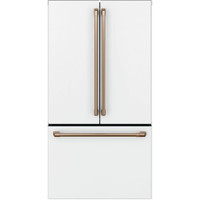 Café 36-inch, 23.1 cu.ft. Counter-Depth French 3-Door Refrigerator with WiFi Connect CWE23SP4MW2SP - Main > Café 36-inch