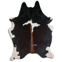 Foundry Select NATURAL HAIR ON Cowhide RUG TRICOLOR 3 - 5 M GRADE B
