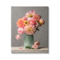 Stupell Industries Stupell Industries Mixed Pink Dahlia Bouquet Canvas Wall Art By Leah Mclean