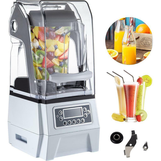 Blender With  Sound Enclosure Commercial Smoothie Blender 1500w, Silent Blender, White - FREE SHIPPING in Other Business & Industrial