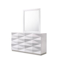 J&M Furniture Verona 6 Drawer Dresser with Mirror