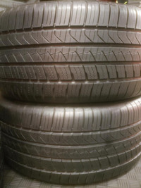 (T20B) 2 Pneus Ete - 2 Summer Tires 245-40-18 Pirelli 8/32 - PRESQUE NEUF / LIKE NEW