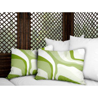Orren Ellis Clegg Abstract Indoor/Outdoor Square Pillow