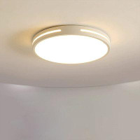 Wrought Studio Gvidonas 11.8” White Acrylic LED Modern Light Fixture with Remote Control for Kitchen/Hallway