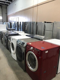 This SATURDAY 10am - 3pm CLEAROUT on Washers $390 to $650 - Dryers $200 to $250 - Stacker W/D Sets  $750 @ 9263 -50 St