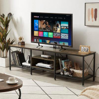 Trent Austin Design Pridgen TV Stand with Power Outlets, Entertainment Center Media Console with Charging Station