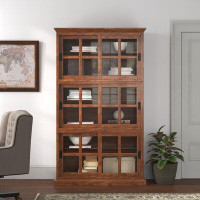 Canora Grey Ansela 80'' H x 47'' W Solid Wood Standard Bookcase
